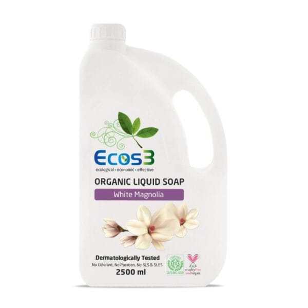 Ecos3 Jabón Líquido Orgánico Magnolia Blanca 25 l