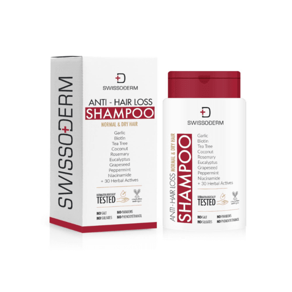 SWISSODERM Champú anticaída para cabello normal y seco 50ml